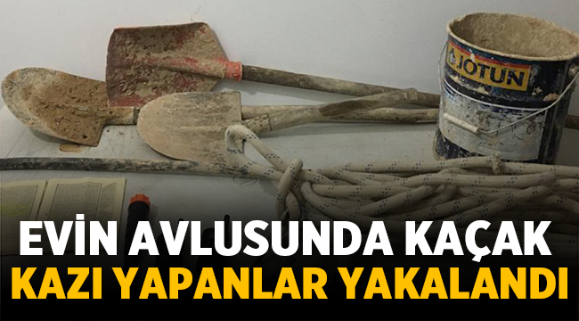 İhsaniye'de kaçak kazı yapanlar yakalandı!