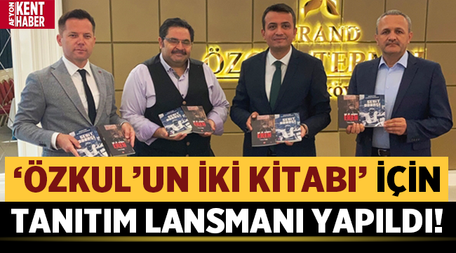 Lokman Özkul'un İki Kitabı İçin Tanıtım Lansmanı Yapıldı