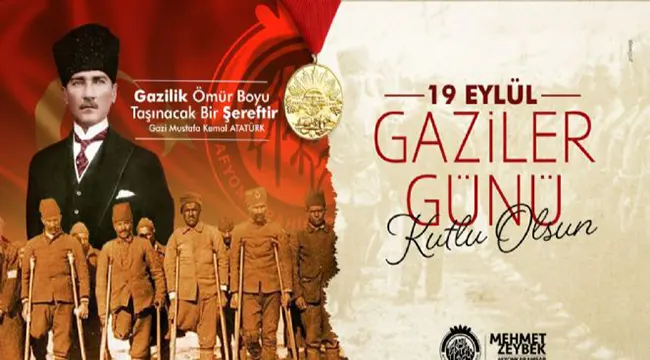 Mehmet Zeybek Gaziler Gününü kutladı