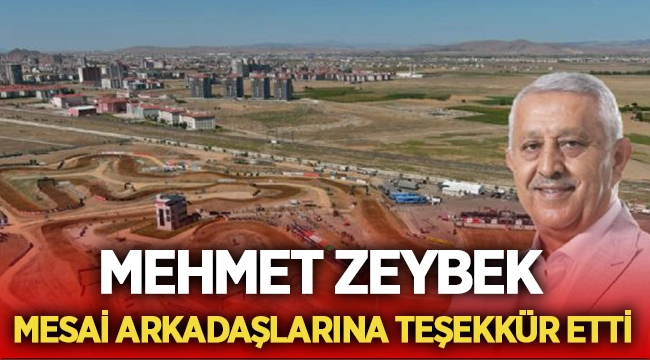Mehmet Zeybek Motofest'de görev alan mesai arkadaşlarına teşekkür etti