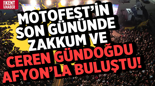 MoteFest'in son gününde Zakkum ve Ceren Gündoğdu sahnedeydi!