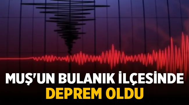 Son Dakika: Muş'ta deprem oldu