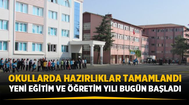 Yeni eğitim ve öğretim yılı bugün başladı