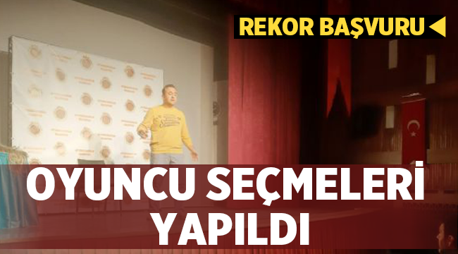 Afyon Belediye Şehir Tiyatrosunda yer almak için yarıştılar!