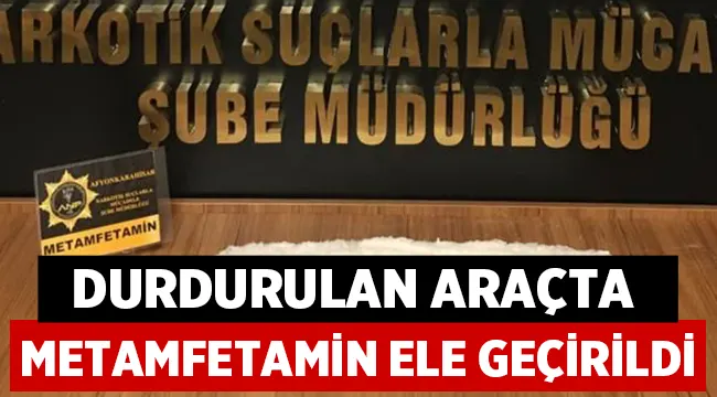 Afyon-Kütahya yolunda uyuşturucu ele geçirildi! 