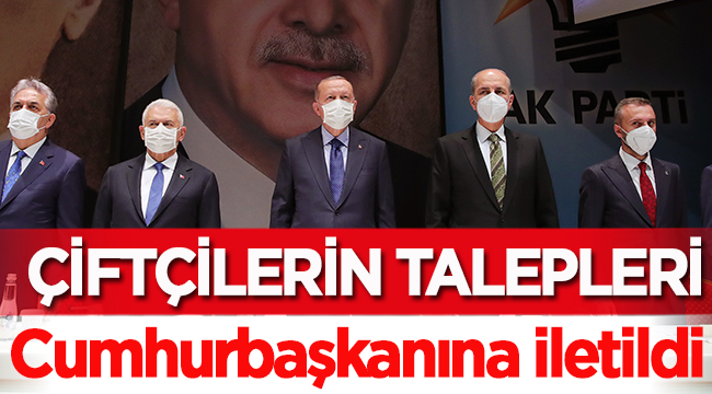 Afyonkarahisar’daki çiftçilerin talepleri Erdoğan'a iletildi