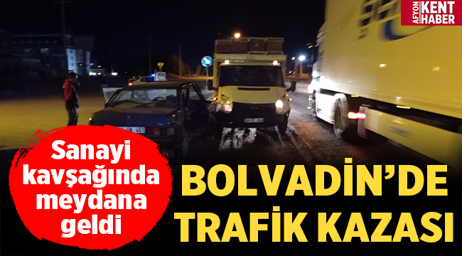 Bolvadin Sanayi kavşağında Trafik Kazası!