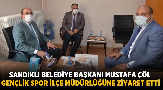 Mustafa Çöl, ilçeye yeni atanan Murat Araz’ı ziyaret etti