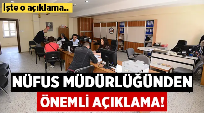 Bu sınava girecekler için Afyon Nüfus Müdürlüğü duyuru yaptı!