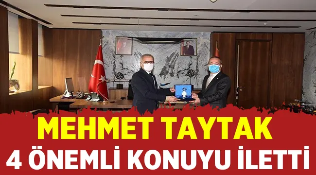 Taytak, Afyon ile ilgili 4 önemli konuyu iletti! 