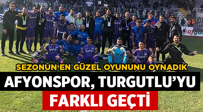 Afjet Afyonspor, Turgutluspor'u farklı geçti! 