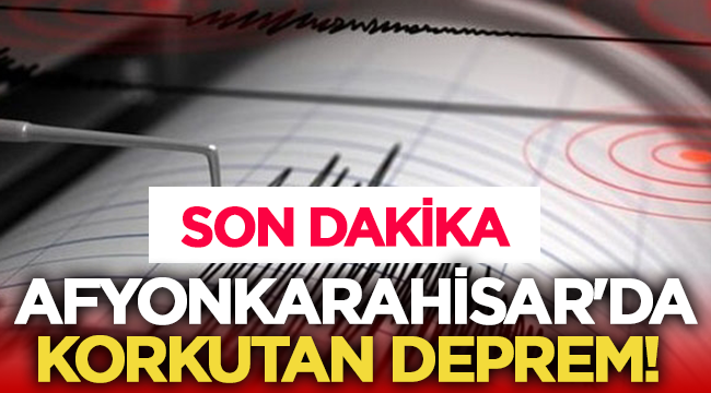 Afyon'da 3.1 büyüklüğünde deprem