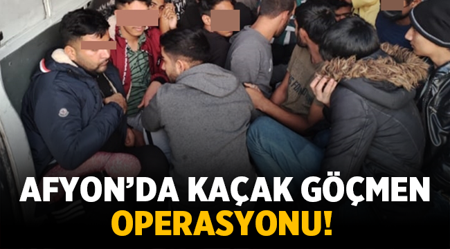 Afyon polisinden kaçak göçmen operasyonu: Tutuklandılar!