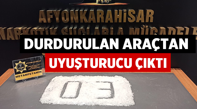 Afyonda uyuşturucunun yakalandığı anlar görüntülendi! 