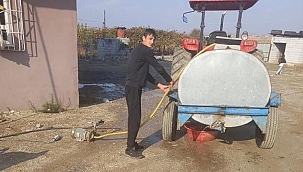 Karpuzlu köyünde su ihtiyacı tankerlerden karşılanıyor