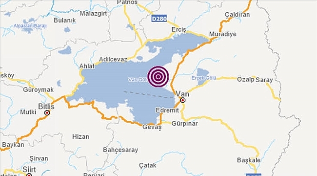 Van’da deprem oldu!