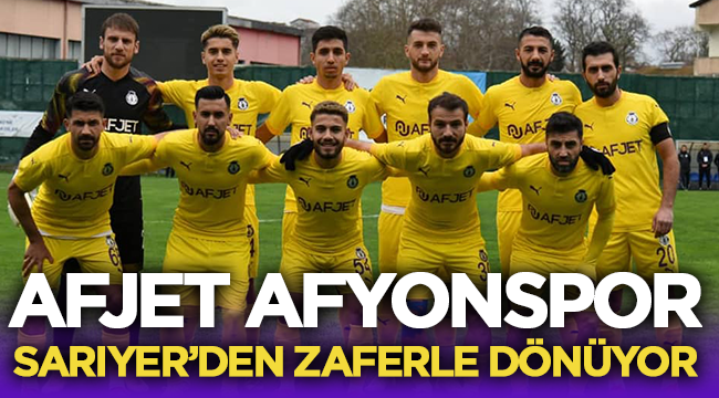 Afjet Afyonspor, Sarıyer'i 2-1 mağlup etti