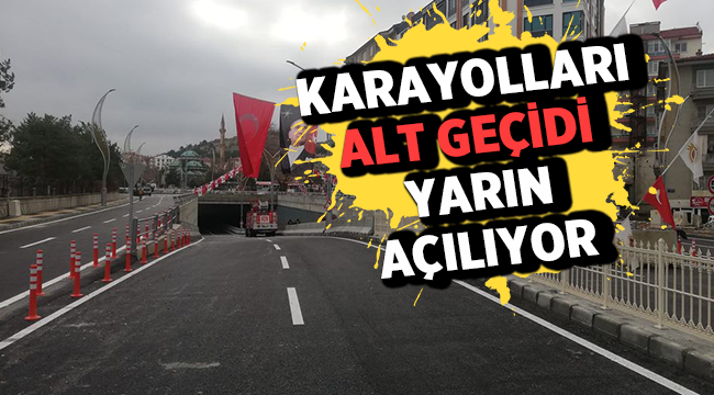 Afyon'da trafik rahatlayacak: Altgeçit yarın açılıyor!