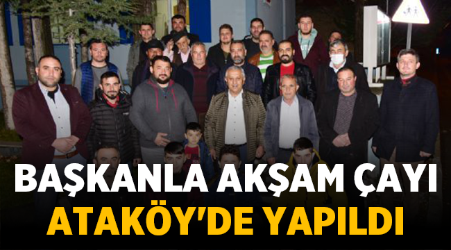Afyonda Başkanla akşam çayı uygulaması başladı! 