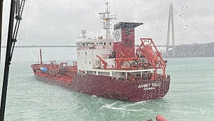Boğaz'da arızalanan tanker buraya demirletildi
