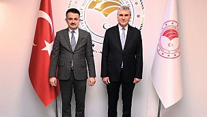 Ekrem Yüce, Bakan Pakdemirli ile bir araya geldi