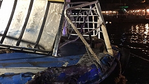 İstanbul'da gemi ile teknesi çarpıştı! 