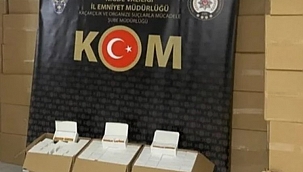 Niğde'de milyonlarca makaron ele geçirildi 