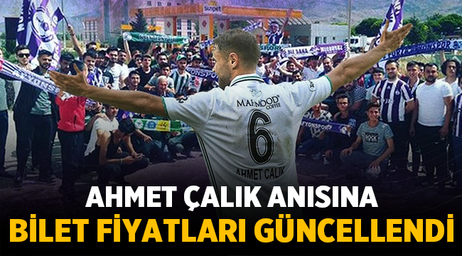 Afjet Afyonspor Ahmet Çalık anısına fiyatları güncelledi