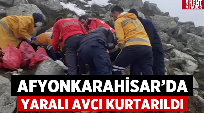 Afyon'da yaralı avcı kurtarıldı!