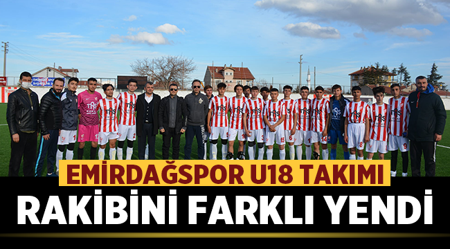 Emirdağspor U18 rakibini farklı yendi! 4-0