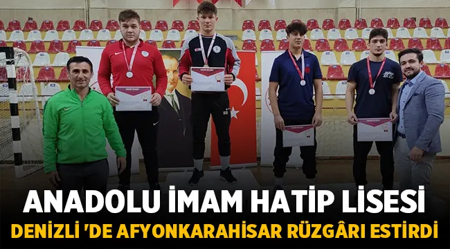 Güreşçilerimiz Denizli 'de Afyonkarahisar rüzgarı estirdi