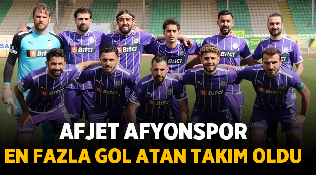 Afjet Afyonspor en fazla gol atan takım oldu!