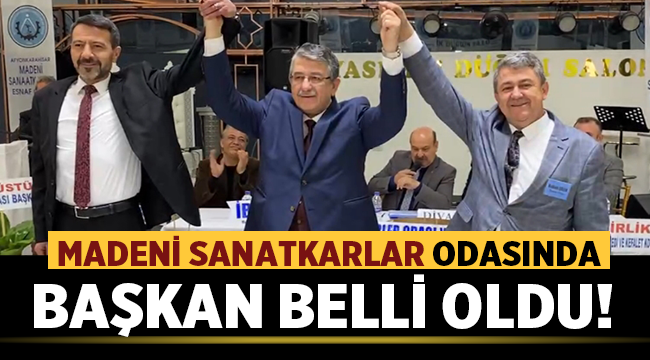 Afyon Madeni Sanatkarlar Odası yeni başkanı belli oldu!