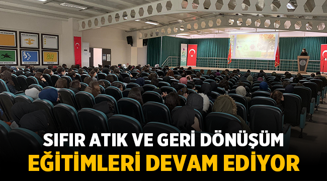 Afyon'da okullarda öğrencilere geri dönüşüm eğitimi veriliyor