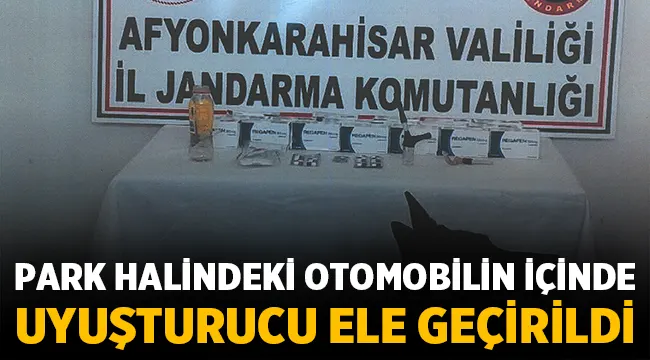 Afyon Jandarma ekipleri uyuşturucu madde ele geçirdi! 