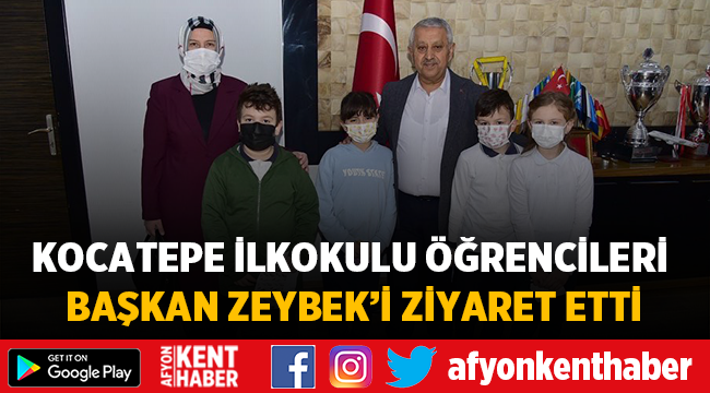 Afyon Kocatepe İlkokulu öğrencilerinden Zeybek'e ziyaret