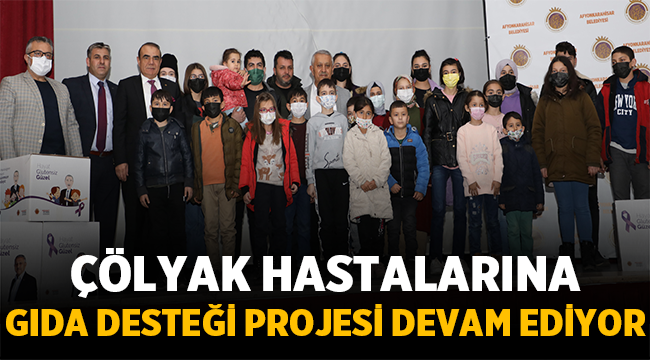 Afyonda çölyak hastalarına gıda desteği devam ediyor