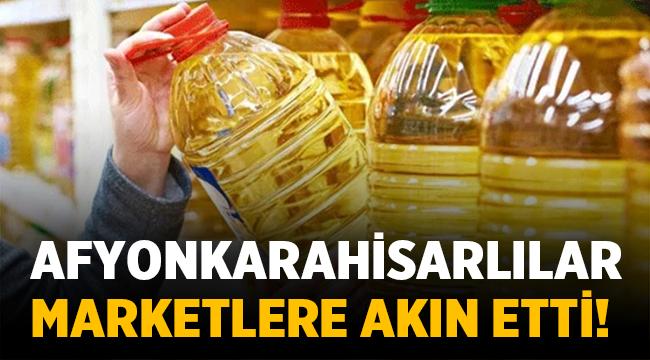 Afyonkarahisarlılar marketlere akın etti