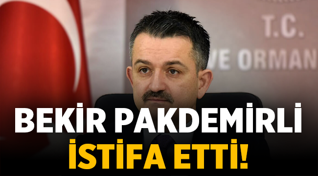 Bekir Pakdemirli istifa etti!