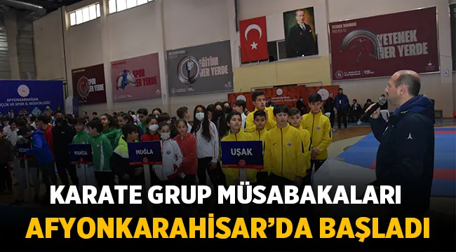 Karate grup karşılaşmaları Afyonkarahisar'da başladı