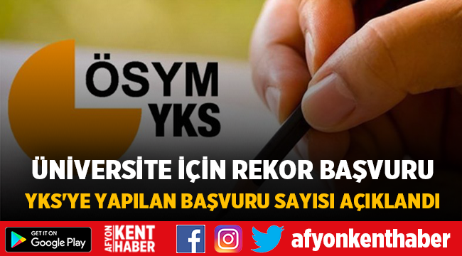 Üniversite sınavına yapılan başvuru rekor kırdı