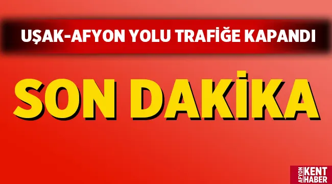 Uşak - Afyon yoluna kar engeli!