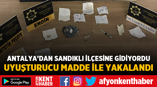Yolculuk yaparken uyuşturucu madde ile yakalandı!