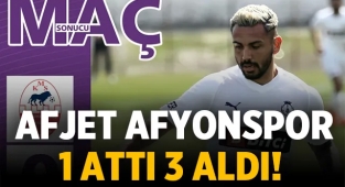 Afjet Afyonspor 1 attı, 3 aldı