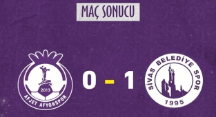 Afjet Afyonspor, Sivas Belediyespor'a tek golle mağlup oldu!