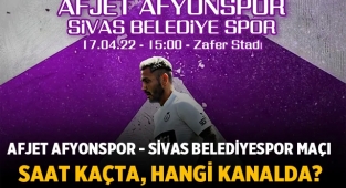 Afjet Afyonspor - Sivas Belediyespor maçı hangi kanalda, saat kaçta?