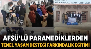 AFSÜ'lü Paramediklerden Temel Yaşam Desteği Farkındalık Eğitimi