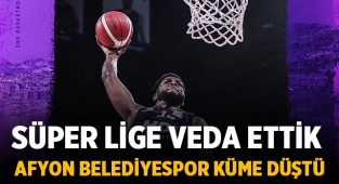 Afyon Belediyespor Basketbol takımı, Matematiksel olarak küme düştü