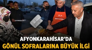Afyon'da gönül sofralarını şehrin dört bir yanına kuruluyor