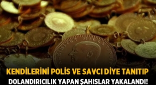 Afyon'da kendilerini polis ve savcı diye tanıtıp dolandırıcılık yapan şahıslar yakalandı!